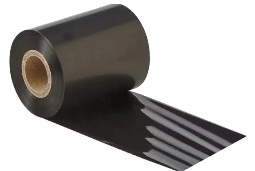 Rolo de ribbon preto para impressão de etiquetas