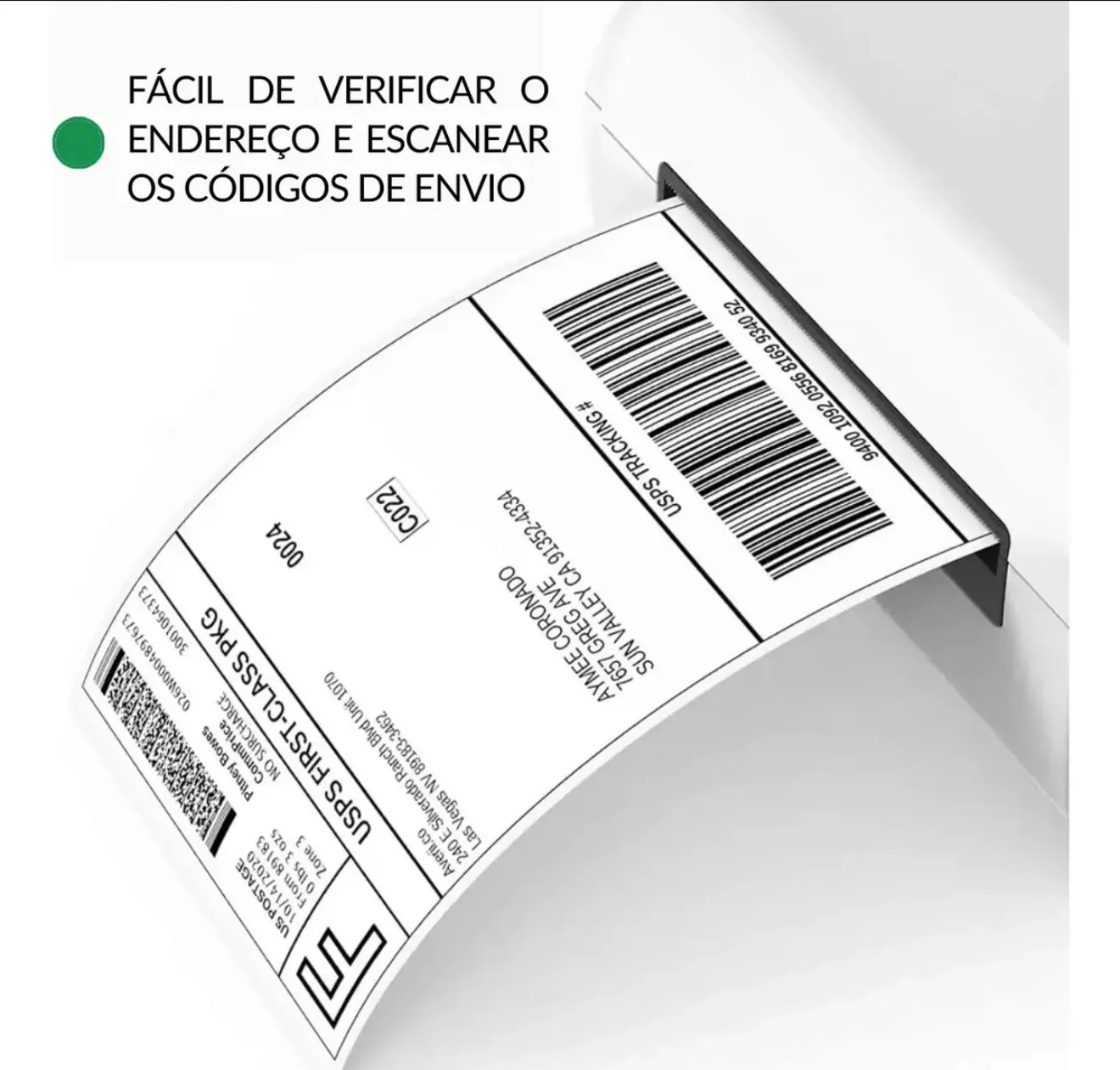 Etiqueta 100x150mm para e-commerce com código de barras